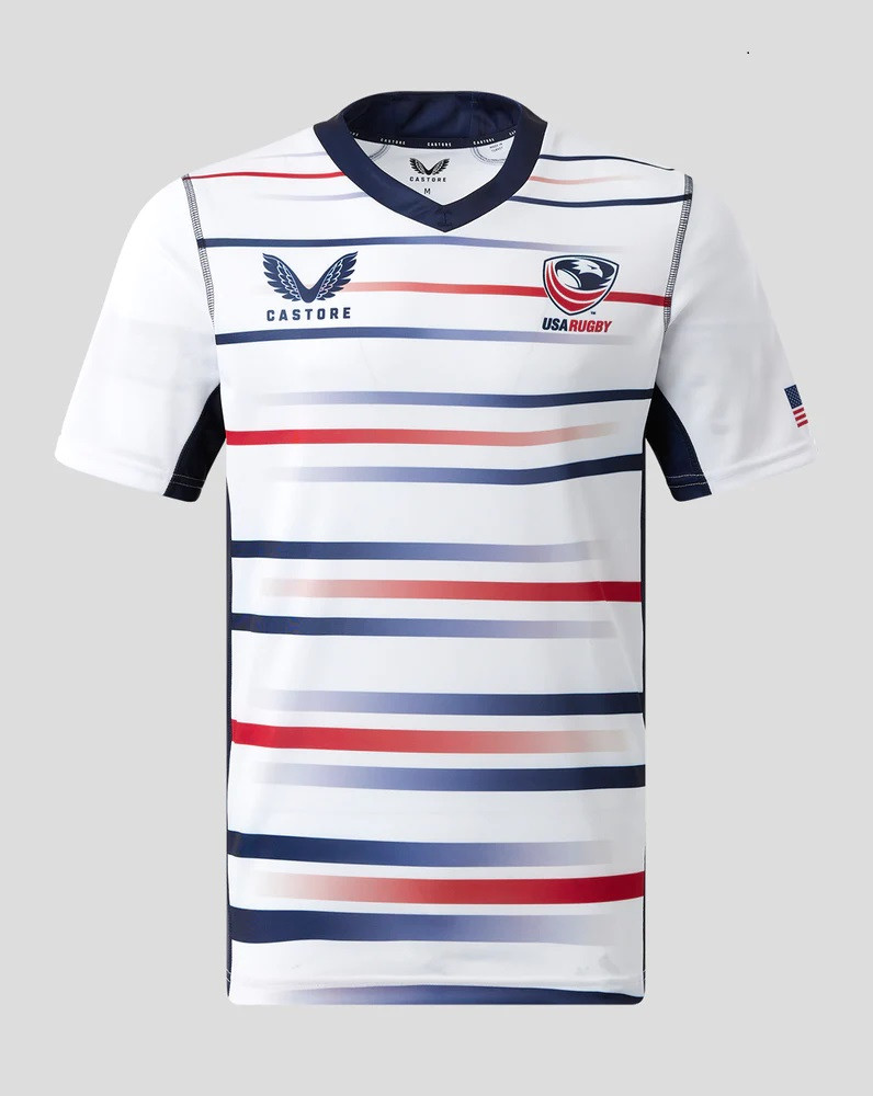 Castore USA Mens Rugby Jersey White Rugby City