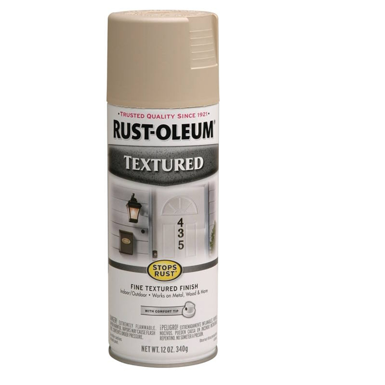 Stops Rust Textured Spray Paint, Forest Green, 12-oz.