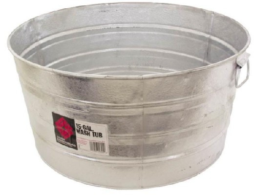 Galvanized Round Tub 17 Gallon Surry General Store