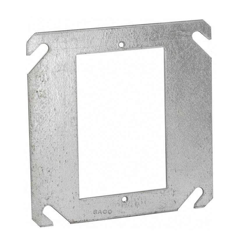 Raco- 787- Square Box Adapter Ring- 1 Gang- Galvanized - Surry General ...