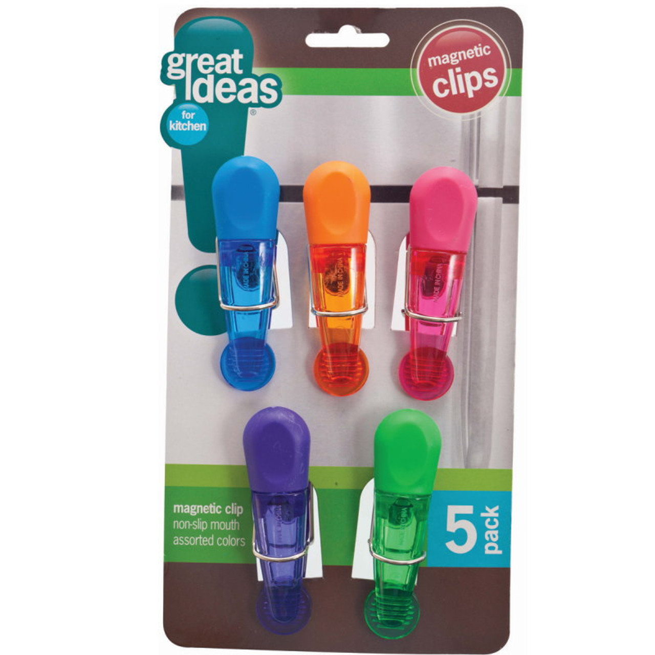 OXO Magnetic All-Purpose Clips, Assorted Colors, 4-Pk.