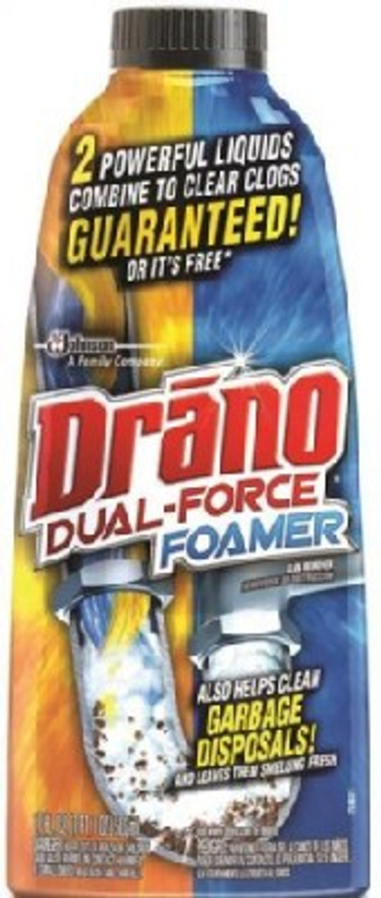 Drano 17 Oz. Dual Force Foaming Drain Cleaner - Dazey's Supply