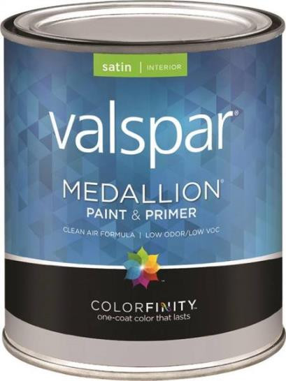 Medallion 3408 Interior Paint Quart Pastel Base Satin Surry