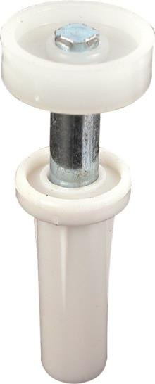 BiFold Door Top Guide Roller 7/8" x 1/4" Nylon With Plastic Base 2