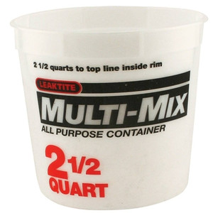 Paint Pail- Mix-N-Measure- 2-1/2 Quart- Without Lid- Plastic
