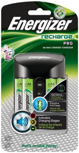 Energizer- Smart Battery Charger- Ni-MH/AA/AAA- 1400 mAh- 4 Battery Capacity