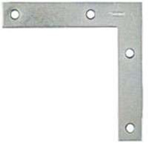 Flat Corner Brace- 5" x 7/8"- Zinc Plated