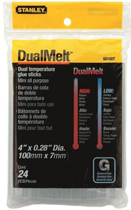 Glue Sticks- Dual Melt- Mini- 24 Pack- 4" x 0.28"