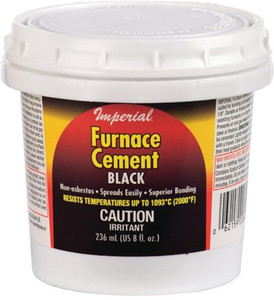 Furnace Cement- 8 Oz- Black