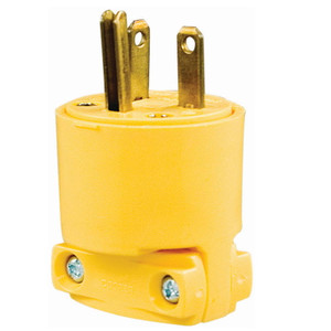 Eaton- 4409- Electrical Plug- 20 Amp  250 VAC- Yellow