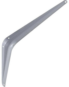 Shelf Bracket- Utility- Steel- 8" x 10"- Gray