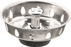 Kitchen Sink- Strainer Basket- Stainless Steel- Adjustable Post
