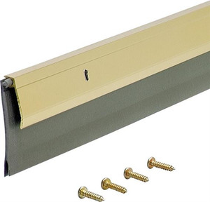 Door Sweep- 36" x 3/4"- Aluminum & Vinyl- Gold Finish