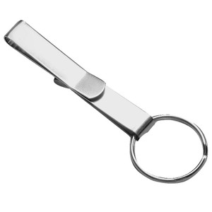Key Ring- Belt Clip- Nickel Plated