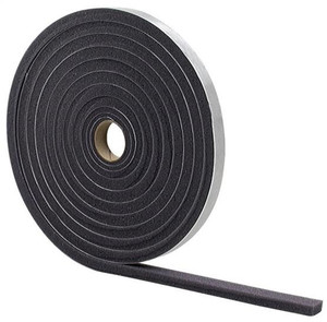 Weather Strip- Foam- 3/16" x 3/8" x 17'- Low Density- Gray