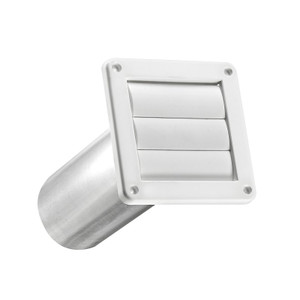 Dryer- Louver Vent- 4"- White