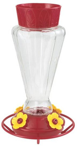 Hummingbird Feeder- With Ant Moat- 29 Oz- Glass