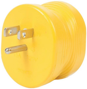 RV- Electrical Adapter- 15 Amp- 125 VAC- NEMA 5-15P/TT-30