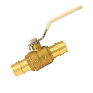 Ball Valve-  3/4"- PEX Barbed- Full Port- Brass- (Type A PEX)