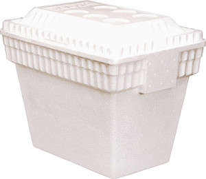 Cooler- Styrofoam- 28 Quart- With Molded Handle