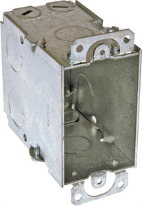 Switch/Outlet Box- Steel- 3-1/2" Deep- Gangable