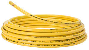 Copper Tubing- 1/2" x 50'- Soft- Burial Tubing- Yellow Plastic Jacket