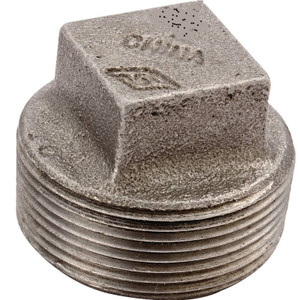 Malleable Iron Pipe Fittings- 1 1/2"- Plug