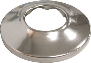 Chrome Pipe Flange- 3/8" Brass Pipe- Metal