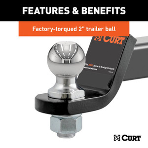 Towing- Draw Bar- 2" x 2"-  2" Drop- 2" Ball With Pin/Clip