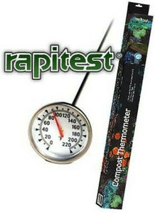 Compost Thermometer- 19" Probe- Dial Read- -17.8 - 104.4 Deg