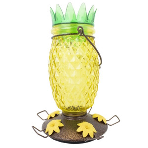 Hummingbird Feeder- Pinapple- Glass- 28 Oz Capacity