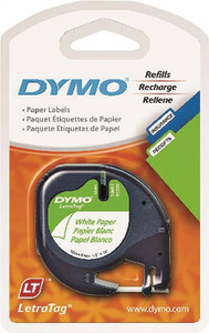 Dymo- LT- Label Refill- White- 1/2" x 13'- 2 Pack