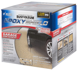 Garage Floor Epoxy Coating- 250 SqFt- Tan