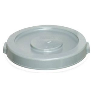 Trash Can- 44 Gal Lid- Gray- Plastic