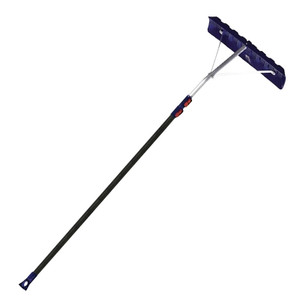 Roof Rake-  Telescopic Aluminum Handle 16.5' Long- 24" Blade