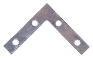 Flat Corner Brace- 2-1/2" x 1/2"- Zinc Plated