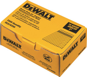 DeWalt- DCA16150- Finish Nail- 2"- 16 Ga- 20 Deg- Galvanized