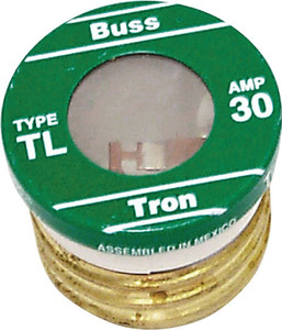 Plug Fuse- 30 Amp- Time Delay- 125 VAC- 3 Pack