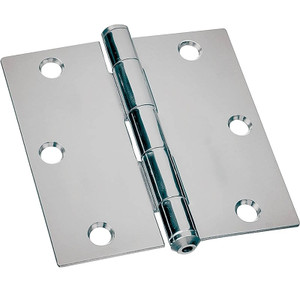 Utility Hinge- 2.5"- Zinc Plated- Removable Pin- With Screws