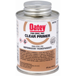 Oatey- Model 30750- Clear PVC Primer- 4 Oz