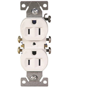 Eaton-  270W/10- Duplex Outlet- 15 Amp 125 VAC- White- 10 Pack