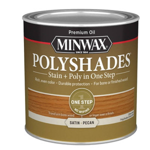 Minwax- PolyShades- Pecan- Satin- 1/2 Pint