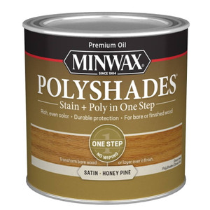 Minwax- PolyShades- Honey Pine- Satin- 1/2 Pint