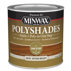Minwax- PolyShades- Antique Walnut- Satin- 1/2 Pint