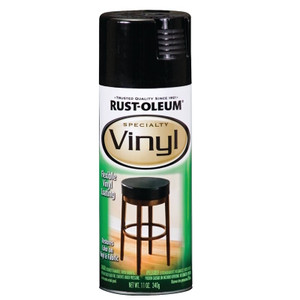 Rust-Oleum- Vinyl Spray Paint- Black- 11 Oz- Gloss