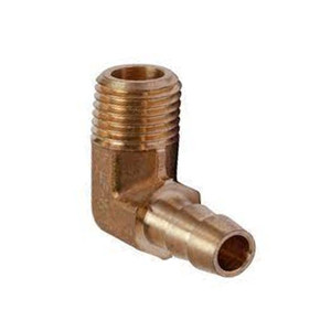 Barbed Fittings-  1/4"- Elbow x 1/8" MPT- Brass