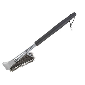 Grill Brush- Stainless Steel- Heavy Duty- 17" Long