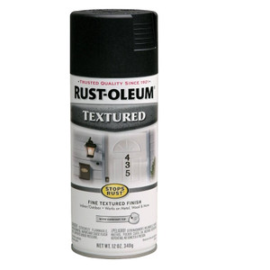 Rust-Oleum- Spray Paint- Textured- Black- 12 Oz