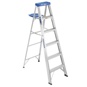 Werner- 366- Aluminum- 6'- Stepladder