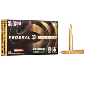 30-06- 168 Grain- HP Boat Tail- 20 Rounds- Federal